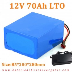 Bateria Litio y Titanio 12v 70ah recargable