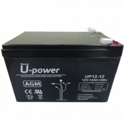 Bateria AGM Upower 12v 12ah
