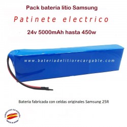 Pack bateria 24v 5Ah Li-ion...